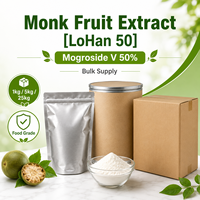 Natuurlijk Monniksvrucht & Luo Han Guo Extract (Mogroside V) Voedingskwaliteit Bulk CAS 88901-36-4