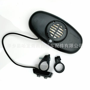 Lampe d'avertissement pour vélo, sonnette clignotante rouge et bleue, alimentée par batterie, montable sur casque de VTT, légère, en plastique, incluse - Product Image 3