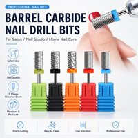 Fraise à ongles professionnelle en carbure de tungstène, forme baril à coupe croisée, tige de 3/32 pouces, OEM ODM, logo personnalisé, usine certifiée CE