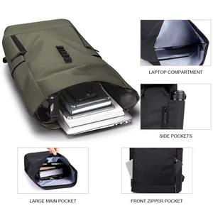 Altri Zaini di Design per Uomo e Donna, Borsa Espandibile con Chiusura Roll Top per Outdoor, Viaggio, Palestra, Sport, con Scomparto per Laptop - Product Image 3