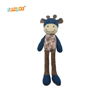 Famipet Fabricant, Vente en gros personnalisée, Nouveau design animaux en denim, Jouet en peluche doux et froissé pour animaux de compagnie, Ensemble de jouets couineurs pour chiens