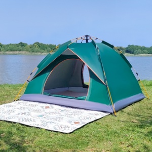 Tienda de campaña automática para acampar, 2-3/3-4 personas, playa al aire libre, tienda de refugio para peces, <span class=keywords><strong>Material</strong></span> Oxford, senderismo, tienda portátil impermeable a prueba de sol - Product Image 2