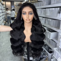 Perruques pour femmes Goodluck, couleur Balayage, cheveux ondulés de 18 à 40 pouces, avec dentelle frontale 13*4, douces et volumineuses, styles brésiliens et vietnamiens