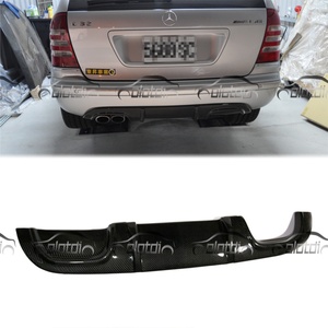 Carbon Rear Diffuser Bumper Lip Fin Spoiler Wing <b>Splitters</b> for Mercedes Benz C Class W203 AMG 2001-2007 - Product Image 6