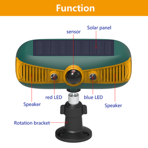 جهاز إنذار شمسي مع مستشعر حركة وموجات فوق صوتية للمنزل والمزرعة والفيلا والفناء - إنذار لاسلكي مع ضوء وصفارة و13 صوتًا مدمجًا - Product Image 4