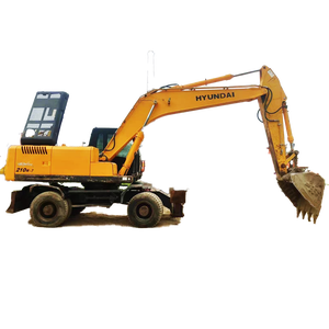 Excavadoras de orugas Hyundai usadas, excavadoras de orugas con certificado CE con cucharón, maquinaria pesada Hyundai 21 TON de Corea, excavadoras a la venta - Product Image 1