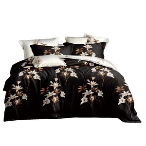 <span class=keywords><strong>Kine</strong></span>-funda de edredón de microfibra, diseño Floral, tamaño queen, estampada, con funda de almohada, sábana ajustada - Product Image 1