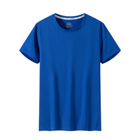 T-shirt unisexe à séchage rapide 84% polyester + 16% élasthanne, élastique, flexible, sensation de fraîcheur, ample, uni, logos personnalisés, tissu sergé, t-shirt vierge