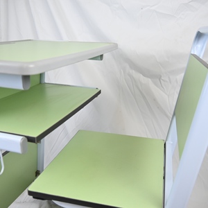 Combinaisons de bureaux et de chaises pour <span class=keywords><strong>étudiant</strong></span>s en métal de marque, couleurs personnalisées, pour salles de classe universitaires, mobilier scolaire, chaises d'école - Product Image 3