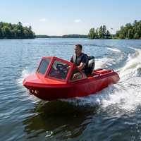 Jet ski personnel agile de luxe compact, moteur 2 temps, monoplace, en aluminium, bateau rapide, mini jet ski, le mieux noté