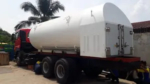 Kualitas Tinggi Semi Trailer Cryogenic Tank Liquid Oxygen Nitrogen Argon Mobile Tank Tersedia