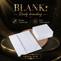 Boîte cadeau pliante blanche en papier pour bougie, parfum, vêtements, chaussures