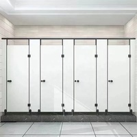Moderne 8 mm dicke HPL-Platte Platte 1220 × 3050 mm Melamin verschiedene Farbtexturen Krankenhaus Hotel Wand Toilettenabtrennung modernes Design