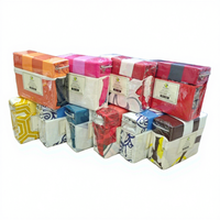 Parure de draps et taies d'oreiller 6 pièces, motif floral africain, très populaire, pour lit King Size 3 places, toucher doux et luxueux, pour hôtel, faible MOQ
