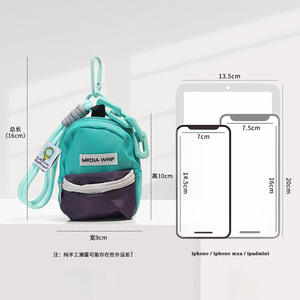 <span class=keywords><strong>MMini</strong></span> sac à dos ornement porte-clés pendentif lâche changement casque rouge à lèvres ID sac de rangement téléphone portable lanière-Nylon sport Style - Product Image 5