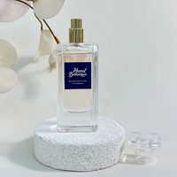 Flacon de parfum vide de luxe 50 ml, logo personnalisé, emballage carré OEM/ODM, vaporisateur élégant, flacon de parfum cadeau