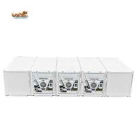 Conteneur frigorifique mobile multi-unités 20 pieds, chambre froide 20 pieds avec 3 unités de refroidissement Thermo King