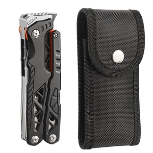 Mini-<span class=keywords><strong>outil</strong></span> multifonctionnel d'extérieur pliable et portable pour le camping, d'urgence, multi-usage, en acier inoxydable avec poignée en aluminium, mesure métrique, OEM - Product Image 6