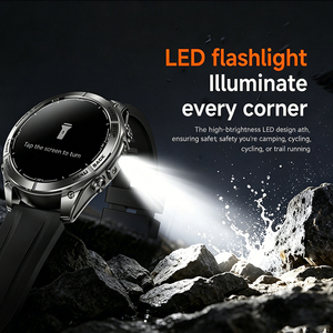 Definite Smartwatch M11-D43B <b>GPS</b> 5ATM Waterproof AMOLED 550mAh Flashlight Heart Rate SOS BT Call Outdoor Tactical Smart <b>Watch</b> - Product Image 2