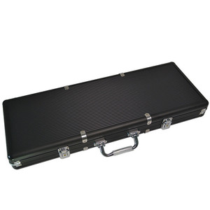 Tamaño caliente de <span class=keywords><strong>500</strong></span> piezas de <span class=keywords><strong>Poker</strong></span>, <span class=keywords><strong>fichas</strong></span> de capacidad maleta Negro Jack contenedor caso/caja maleta de aluminio - Product Image 5