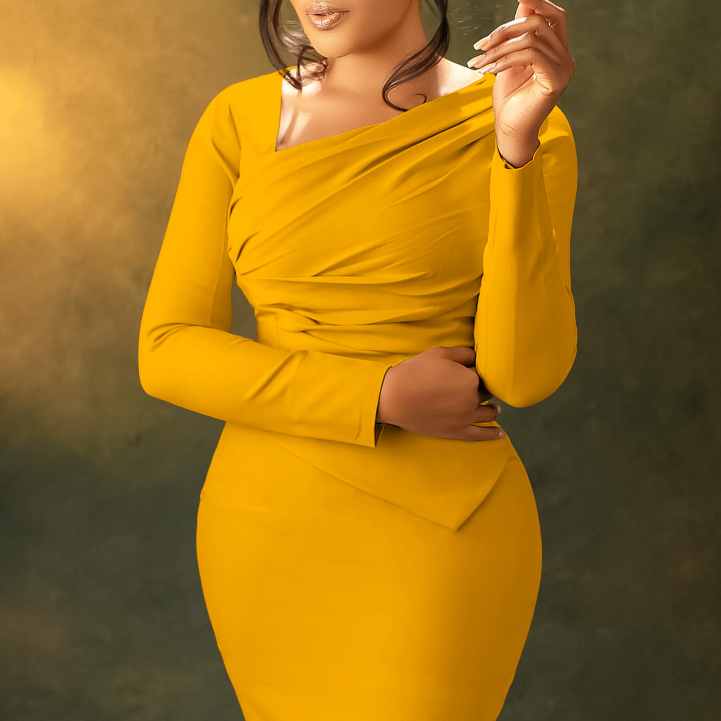 beige dress pants for sale Petal and Pup Women's Jovan Long Sleeve Mini Dress main image 1