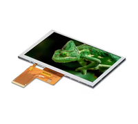 LCD TFT industri IPS 5 ", 800x480, terbaca sinar matahari, -30 ℃ ~ 80 ℃ suhu lebar untuk sepeda motor