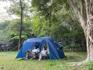 Carpa Domo Familiar OEM para 6 Personas con Toldo Frontal Extensible - Refugio Impermeable y Resistente al Viento de 3000 mm para Acampar - Product Image 6