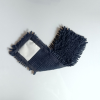 Tête de balai serpillère en chenille 100% polyester, tampon de rechange en microfibre 40x12cm, lavable et réutilisable pour nettoyage humide ou sec