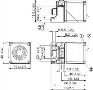 Capteur inductif SICK IQ40-40NPSKC0K PNP normalement ouvert 3 fils IP67 IP68 IP69K, interrupteur de proximité industriel en stock - Product Image 2