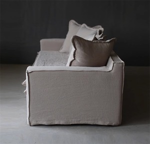 Wabi-sabi bông và vải lanh <span class=keywords><strong>sofa</strong></span> Homestay tối giản đôi <span class=keywords><strong>sofa</strong></span> giải trí Túi mềm <span class=keywords><strong>sofa</strong></span> tất cả tháo rời và tùy chỉnh - Product Image 4