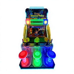 Máquina recreativa de disparos de agua Crazy Squirting para 2 jugadores con asiento para niños - Product Image 1