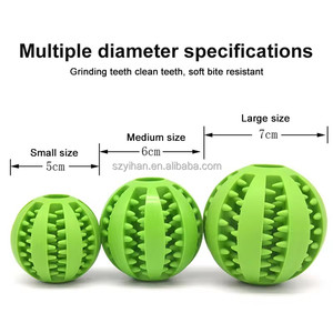 7CM giocattolo interattivo cane rotolamento lento alimentatore lento trattare Dispenser di masticare giocattoli per animali domestici palle per masticatori aggressivi cane e gatti - Product Image 3