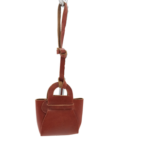 Charme de sac à main en cuir marron fabriqué à la main de qualité supérieure accessoire de sac à main miniature élégant pour pochette porte-clés fourre-tout ou cadeau - Product Image 3