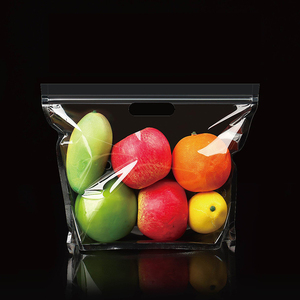 Fruit and Vegetables <b>Transparent</b> Breathable Hand Zipper <b>Bag</b> <b>Bag</b> Thick Breathable Handbag - Product Image 5