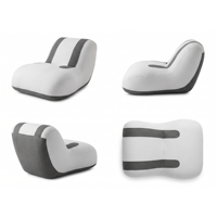 Canapé Moderne Inclinable et Compressible en Boîte, Fauteuil d'Intérieur Sans Structure, Pouf Paresseux à Expansion Rapide, Coin Lecture, Chaise Simple