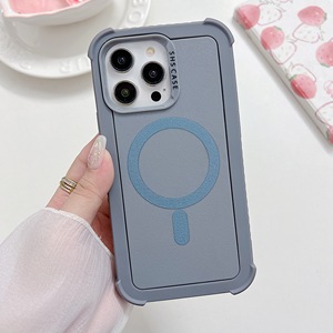 Matte gồ ghề không dây sạc trường hợp khó khăn cho iPhone 16 15 14 13 12 Pro Max mềm <span class=keywords><strong>TPU</strong></span> từ điện thoại di động Bìa - Product Image 4