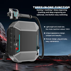 100W 3 in 1 MOPA 레이저 청소 기계 휴대용 새로운 섬유 기술 녹 금속 나무 돌 스테인레스 스틸에 대 한 다기능 - Product Image 3