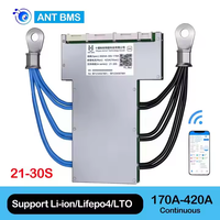 Ant Smart 4-32S Bluetooth Universel 48V/60V/72V LiFePO4 pour Vélos Électriques, Trottinettes, Voitures de Golf, Étanche, Lithium 48V pour Communication TTL
