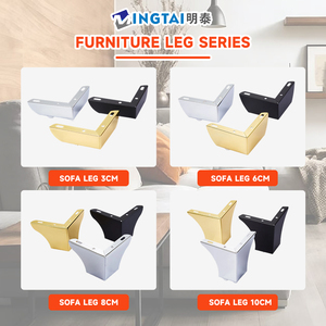 Pieds de canapé modernes en fer noir pour chambre, appartement, salon, salle à manger/cuisine, H80mm, prix d'usine, pièces de mobilier en gros - Product Image 5