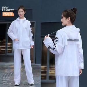 New <strong>Waterproof</strong> Suit Raincoat, Suitable for Electric Vehicles, Motorcycles, Thickened PVC <strong>Waterproof</strong> <strong>Set</strong> - Product Image 2