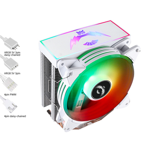 QiuzAim 120mm ARGB PWM 1200 ventiladores de refrigeración de <span class=keywords><strong>CPU</strong></span> 6 tubos de calor luz LED de cobre y aluminio para AM4 LGA 1150 para refrigeración de ordenador 1700 - Product Image 4