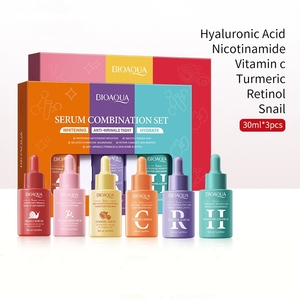 Juego de combinación de suero de ácido hialurónico hidratante y blanqueador <span class=keywords><strong>Bioaqua</strong></span>, hidratante de larga duración, nutre el cuidado de la piel - Product Image 1