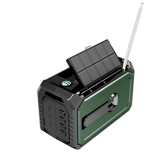 Radio météo à manivelle 16000 mAh, polymère, AM/<span class=keywords><strong>FM</strong></span>, rechargeable par solaire/USB-C, avec lampe torche et alerte SOS - Product Image 4