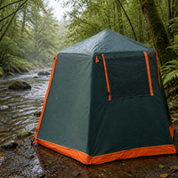 Tente de camping autoportante à montage rapide et pliable, grandes parois en maille, couverture amovible contre les intempéries, abri familial pour le camping en plein air et les pique-niques