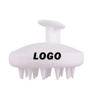 Custom Color New Eco Silicone Detangle Hair Scalp <b>Round</b> Massage <b>Brush</b> for Shampoo <b>Brush</b> Hair Scalp Massager - Product Image 1