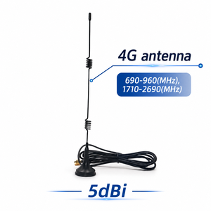 <span class=keywords><strong>Antenne</strong></span> extérieure verticale à gain élevé 1M 5dBi avec <span class=keywords><strong>fixation</strong></span> par ventouse/vis pour fréquences 690-960MHz et 1710-2690MHz pour 4G LTE - Product Image 1