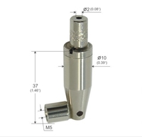 Clip de câble en cuivre/laiton réglable, nouvelle conception, tailles personnalisables, finition nickel/chrome/noir, OEM, pour câble