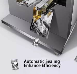 Hot Sale Neuheiten Automatische <span class=keywords><strong>3</strong></span>-seitige Versiegelung Kleine vertikale Verpackungs maschine Reine flüssige Safts auce Sachet-Verpackungs maschine - Product Image 5