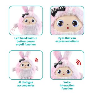 Muñeco de Peluche Interactivo de Alta Tecnología con IA, Chat y Ojos con Expresiones Emocionales - Juguete Electrónico Educativo - Product Image 3