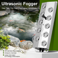 Pulvérisateur d'eau en acier inoxydable, humidificateur, cylindre à poissons, bassin, vue, pompe à eau, fontaine, atomiseur de paysage pour la décoration de jardin